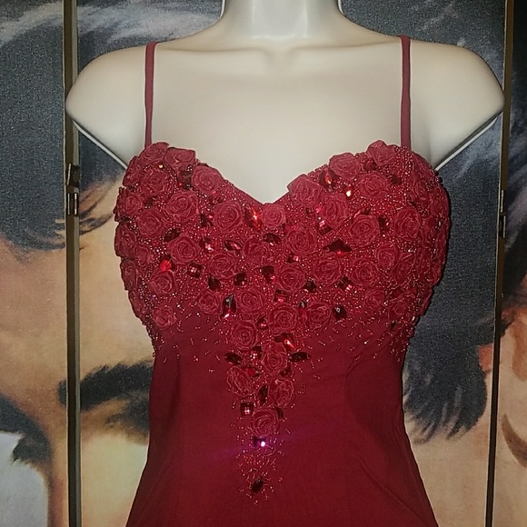Tatyana Hermosa Dress 50s Valentine Red Ruby Roses - Picture 4 of 8